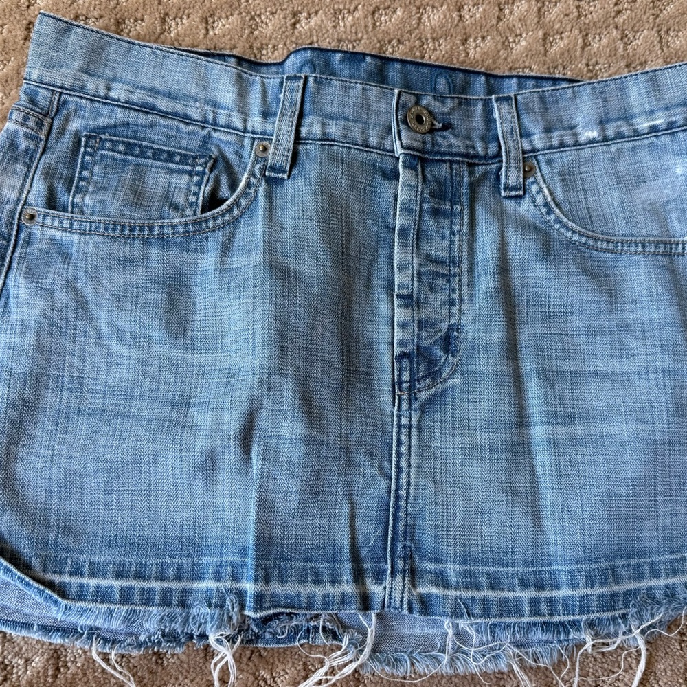 Chip & Pepper Light Blue Denim Mini Skirt